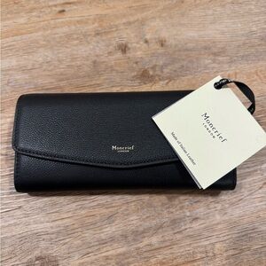 Moncrief Black Leather Women's Wallet